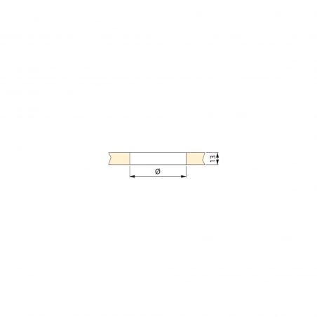 Lot de 7 passe-câbles circulaires à encastrer, diamètre Ø 80 mm, Chromé Lot de 7 passe-câbles circulaires à encastrer, diamètre Ø 80 mm, Chromé