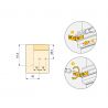 Kit de 2 profils supérieurs Gola pour meubles de cuisine, longueur 2,35mm avec ferrures, Blanc Kit de 2 profils supérieurs Gola pour meubles de cuisine, longueur 2,35mm avec ferrures, Blanc