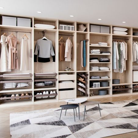 Penderie rabattable Hang pour armoire de largeur 450 à 600 mm, Moka Penderie rabattable Hang pour armoire de largeur 450 à 600 mm, Moka
