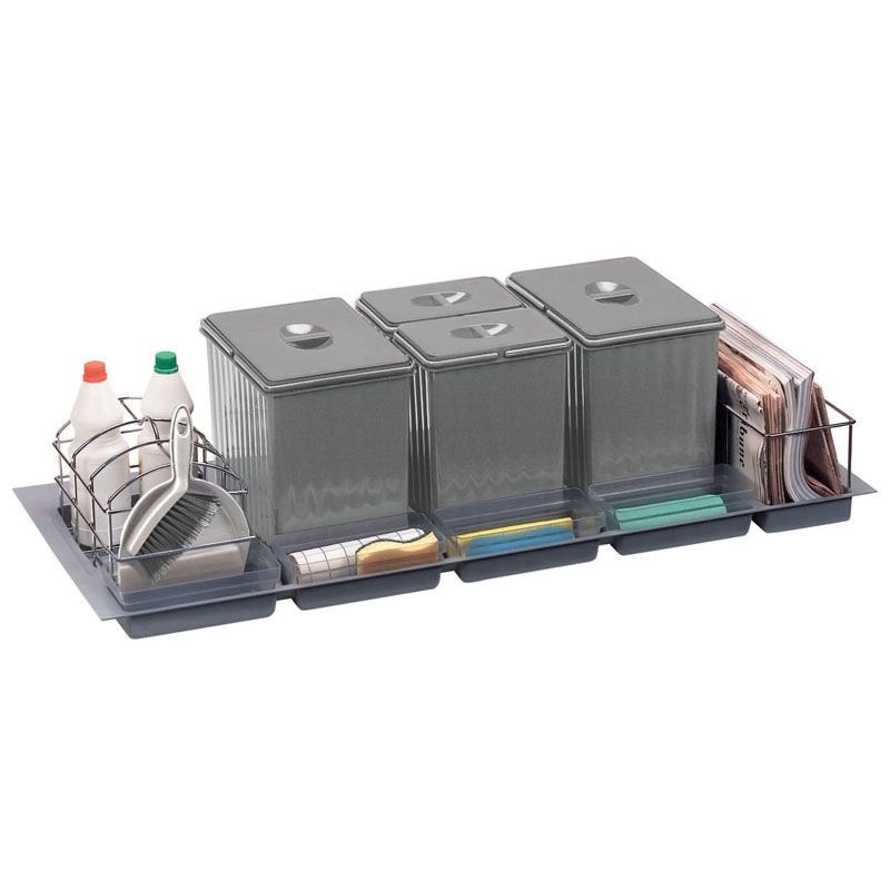 Poubelle sélective 47L pour caisson de 1200 mm