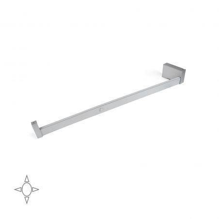 Barre de penderie Castor avec lumière LED, batterie amovible et détecteur de mouvement, 558 mm, Anodisé mat Barre de penderie Castor avec lumière LED, batterie amovible et détecteur de mouvement, 558 mm, Anodisé mat