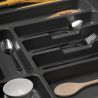 Range-couvert Optima pour caisson de 600 mm, Gris anthracite Range-couvert Optima pour caisson de 600 mm, Gris anthracite