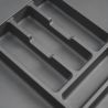 Range-couvert Optima pour caisson de 600 mm, Gris anthracite Range-couvert Optima pour caisson de 600 mm, Gris anthracite