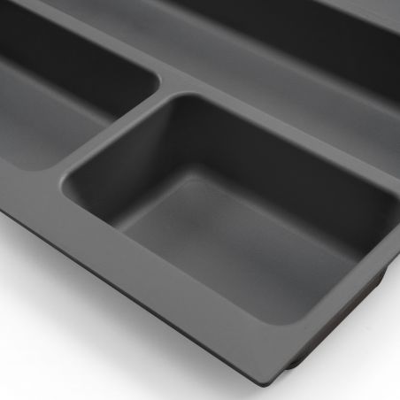 Range-couvert Optima pour caisson de 600 mm, Gris anthracite Range-couvert Optima pour caisson de 600 mm, Gris anthracite