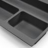 Range-couvert Optima pour caisson de 600 mm, Gris anthracite Range-couvert Optima pour caisson de 600 mm, Gris anthracite