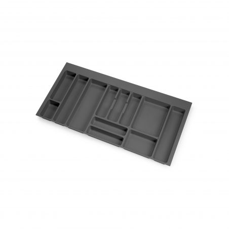 Range-couvert Optima pour caisson de 1000 mm, Gris anthracite Range-couvert Optima pour caisson de 1000 mm, Gris anthracite
