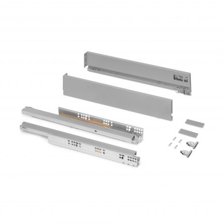 Tiroir Vertex 40 kg hauteur 93 mm, profondeur 500 mm, Aluminium