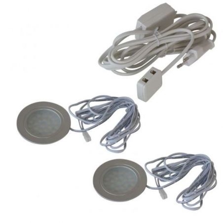 Kit 2 spots LED extra-plat...