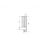 Tiroir Vertex 40 kg hauteur 93 mm, profondeur 500 mm, Aluminium Tiroir Vertex 40 kg hauteur 93 mm, profondeur 500 mm, Aluminium