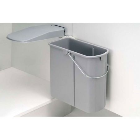 Poubelle pivotante grise à ouverture automatique 19L Poubelle pivotante grise à ouverture automatique 19L