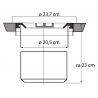 Poubelle de plan de travail Inox 5L Poubelle de plan de travail Inox 5L