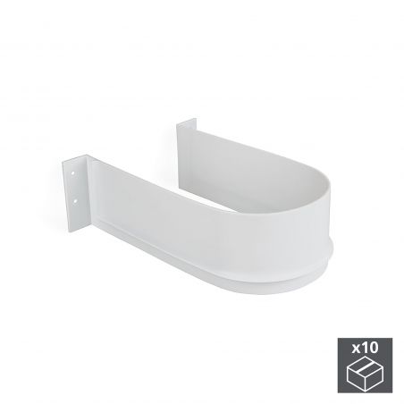 Lot de 10 courbes sous-évier pour tiroir de salle de bain, Blanc Lot de 10 courbes sous-évier pour tiroir de salle de bain, Blanc