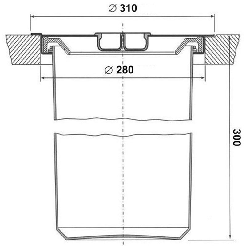 Poubelle de plan de travail Inox 11L