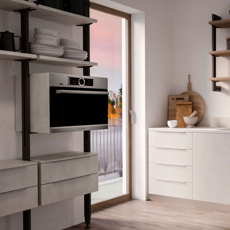 Lot de 10 Poignées Setubal, L 198 mm, entraxe 128 mm, Anodisé mat