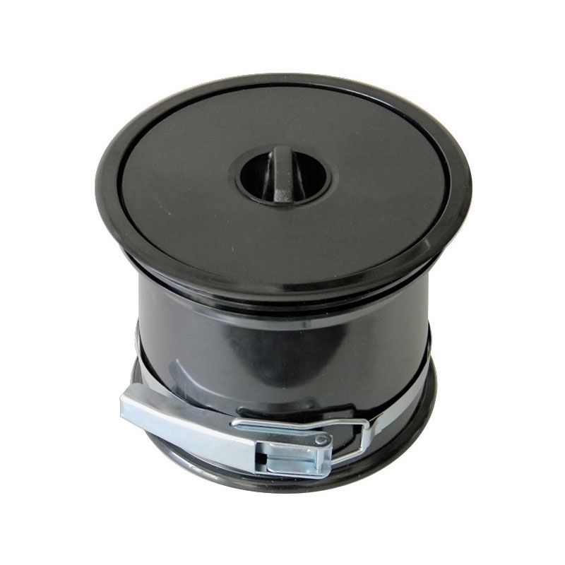 Vide ordures avec couvercle PVC Noir