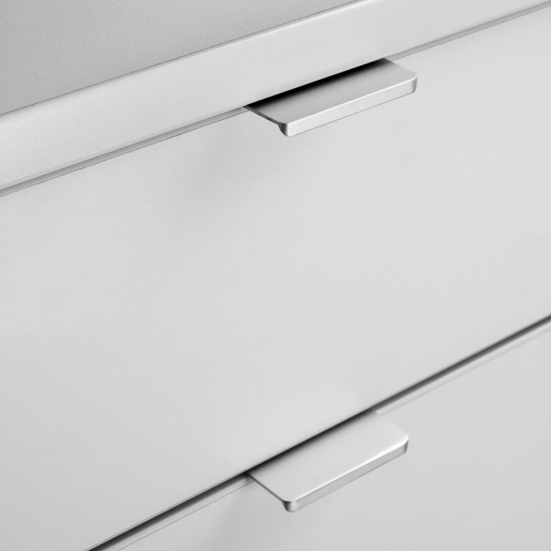 Lot de 25 Poignées Setubal, L 198 mm, entraxe 128 mm, Anodisé mat