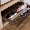 Kit range-chaussures métallique avec cadre coulissant pour caisson de 900 mm, Moka Kit range-chaussures métallique avec cadre coulissant pour caisson de 900 mm, Moka