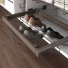 Kit range-chaussures métallique avec cadre coulissant pour caisson de 900 mm, Moka Kit range-chaussures métallique avec cadre coulissant pour caisson de 900 mm, Moka