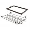 Kit range-chaussures métallique avec cadre coulissant pour caisson de 900 mm, Moka Kit range-chaussures métallique avec cadre coulissant pour caisson de 900 mm, Moka