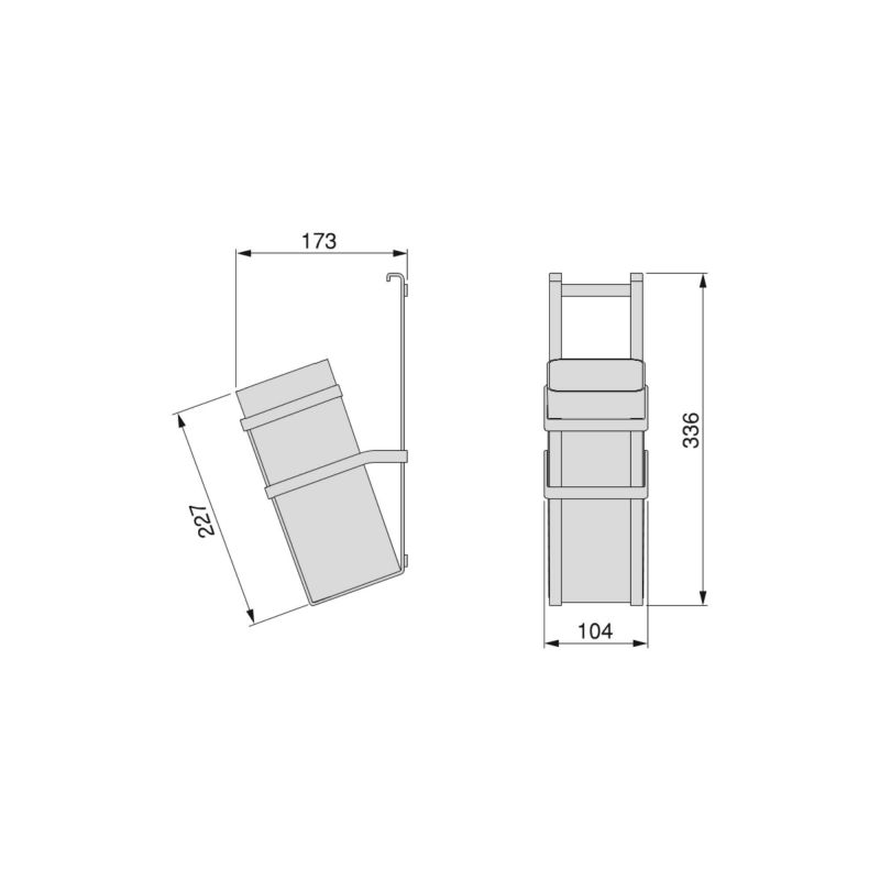 Porte-couteau de cuisine Titane, Gris anthracite