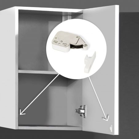 Lot de 10 serrures à bascule Fast Latch, Blanc Lot de 10 serrures à bascule Fast Latch, Blanc