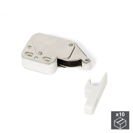 Lot de 10 serrures à bascule Fast Latch, Blanc Lot de 10 serrures à bascule Fast Latch, Blanc