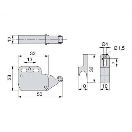 Lot de 10 serrures à bascule Fast Latch, Blanc Lot de 10 serrures à bascule Fast Latch, Blanc