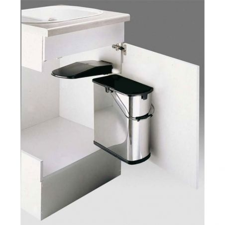 Poubelle pivotante à ouverture automatique 19L Inox Poubelle pivotante à ouverture automatique 19L Inox