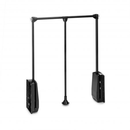 Penderie rabattable Hang pour armoire de largeur 600 à 830 mm, Noir Penderie rabattable Hang pour armoire de largeur 600 à 830 mm, Noir