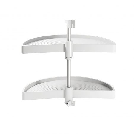 Touniquet 1/2 lune Shelvo pour caisson de 800 mm, Blanc