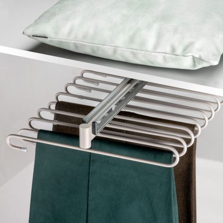 Porte-pantalons extractible, Gris Porte-pantalons extractible, Gris