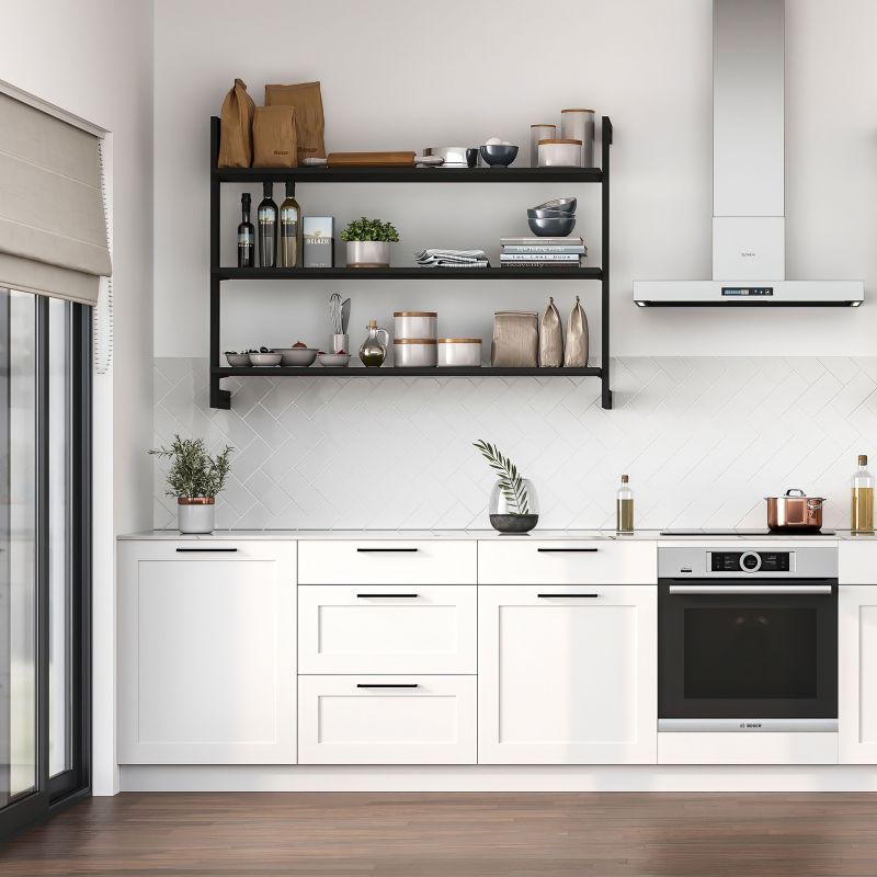 Kit de structure modulaire Zéro avec matériel de fixation murale, Noir