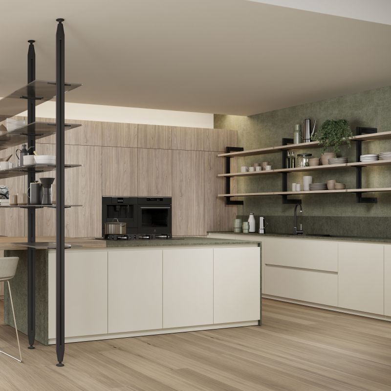 Kit de structure modulaire Zéro avec matériel de fixation murale, Noir