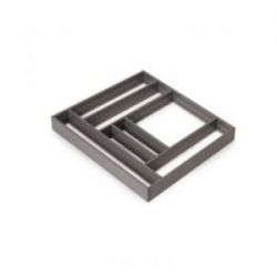 Organisateur de tiroirs Alumount 600x500mm, Gris anthracite