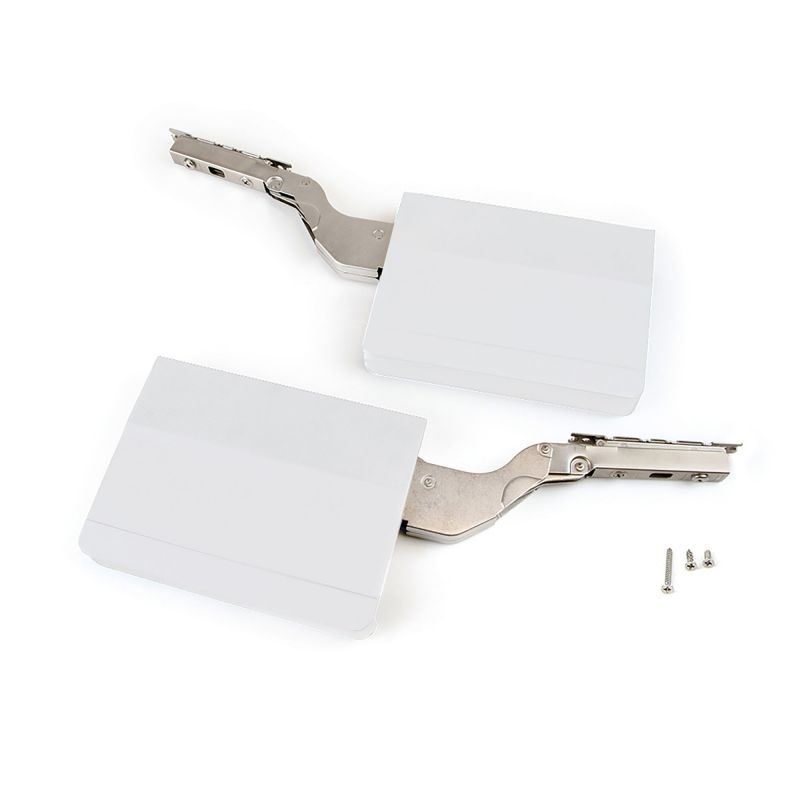 Jeu de 2 compas pour portes relevables Agile, force 3200 - 9000, Blanc