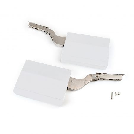 Jeu de 2 compas pour portes relevables Agile, force 3200 - 9000, Blanc Jeu de 2 compas pour portes relevables Agile, force 3200 - 9000, Blanc