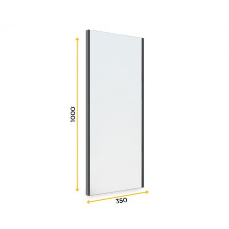 Miroir extractible pour intérieur d'armoire, Noir