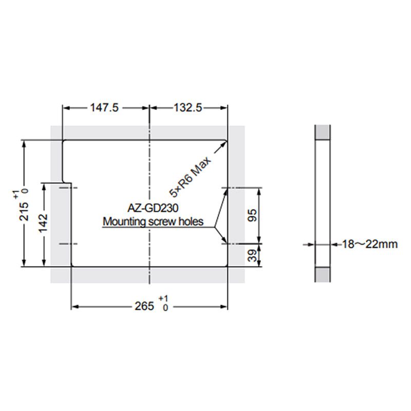 Trappe rectangle multi-usage