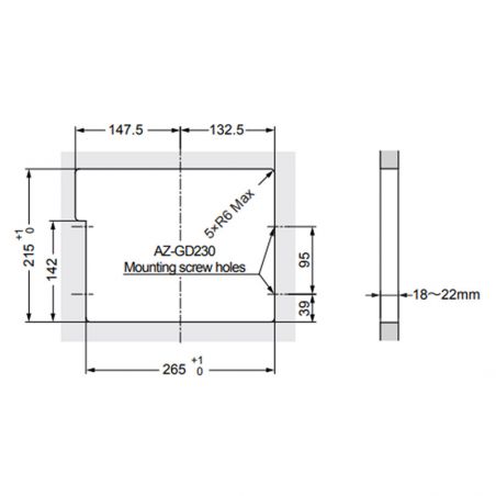 Trappe rectangle multi-usage Trappe rectangle multi-usage