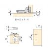 Lot de 20 charnières coudées pour montage rentrant X91 avec fermeture souple et embases à visser, Hauteur 0, Titane Lot de 20 charnières coudées pour montage rentrant X91 avec fermeture souple et embases à visser, Hauteur 0, Titane