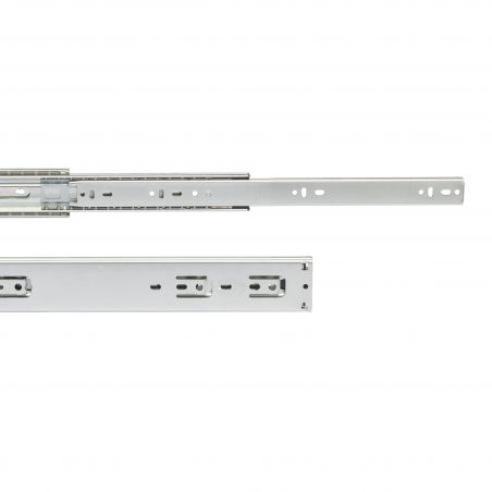 Lot de 2 coulisses roulement à billes pour charges lourdes, hauteur 51mm, profondeur 700 mm, sortie totale Lot de 2 coulisses roulement à billes pour charges lourdes, hauteur 51mm, profondeur 700 mm, sortie totale