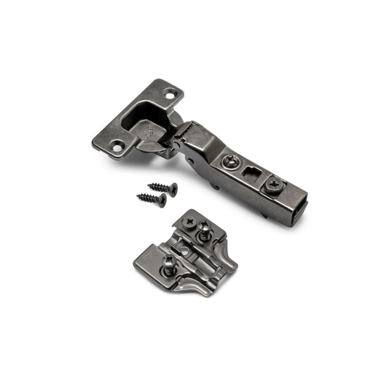 Lot de 20 charnière coudée X91 avec Soft Close et Euro Extras, Hauteur 0, Titane