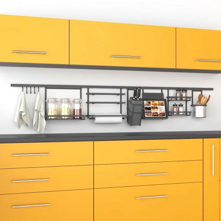 Porte-couverts de cuisine Titane, Gris anthracite Porte-couverts de cuisine Titane, Gris anthracite