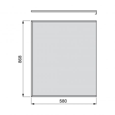 Tapis de protection 16 mm pour caisson de 900 mm, Aluminium Tapis de protection 16 mm pour caisson de 900 mm, Aluminium