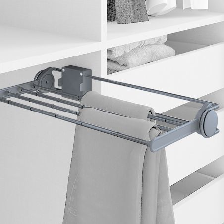 Porte-pantalons latéral extractible Self, Aluminium Porte-pantalons latéral extractible Self, Aluminium