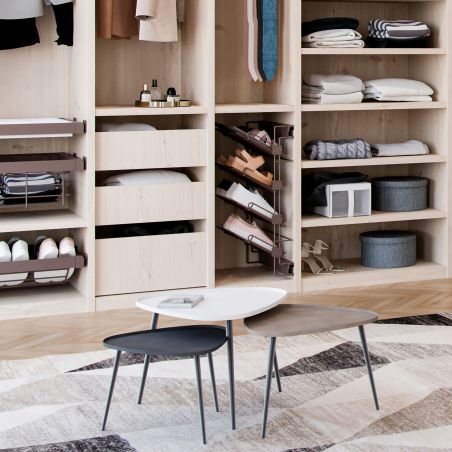 Rangement de chaussures latéral extractible, Sens Droit, Moka Rangement de chaussures latéral extractible, Sens Droit, Moka