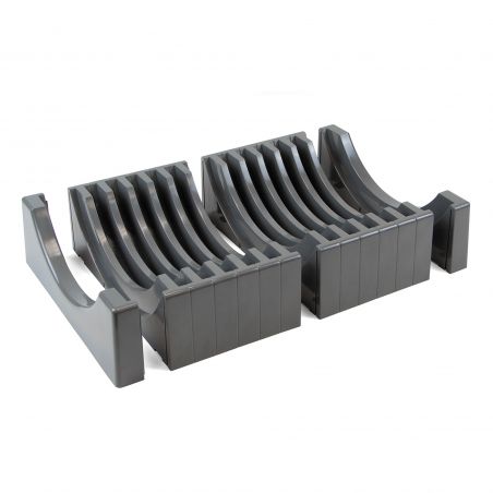 Porte-assiettes pour tiroir, capacité 13 assiettes, Gris antracite