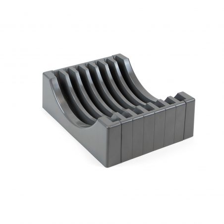 Porte-assiettes pour tiroir, capacité 13 assiettes, Gris antracite