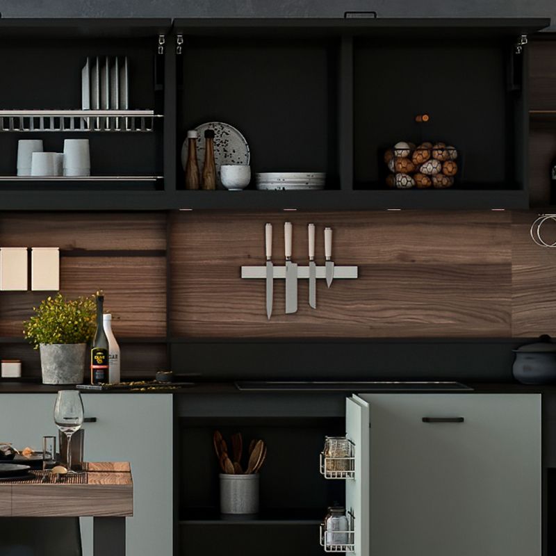 Barre à couteaux magnétique, Acier inoxydable