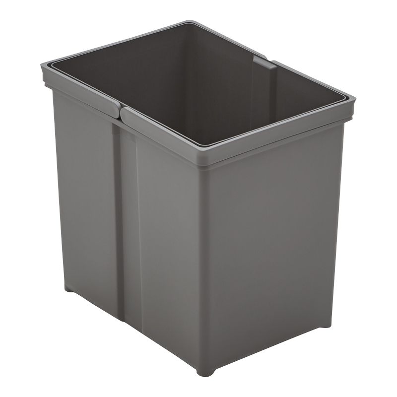 Seau Anthracite 17L pour poubelle avec double poignée